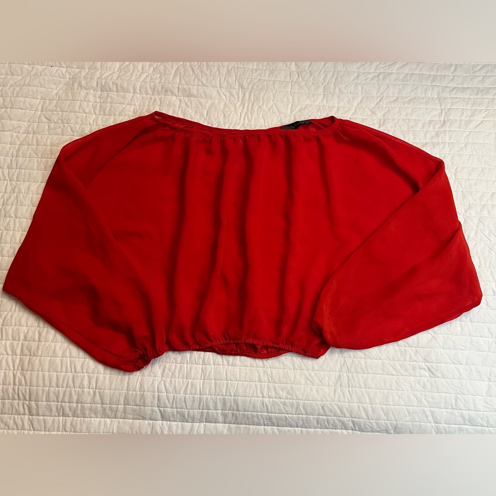 Body Central Y2K red blouse